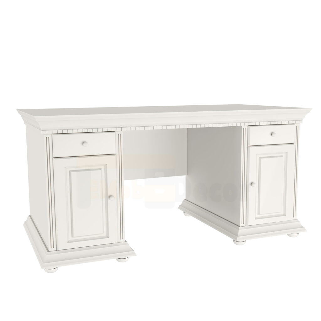 Luxus Office Luxus Solid, White Wood